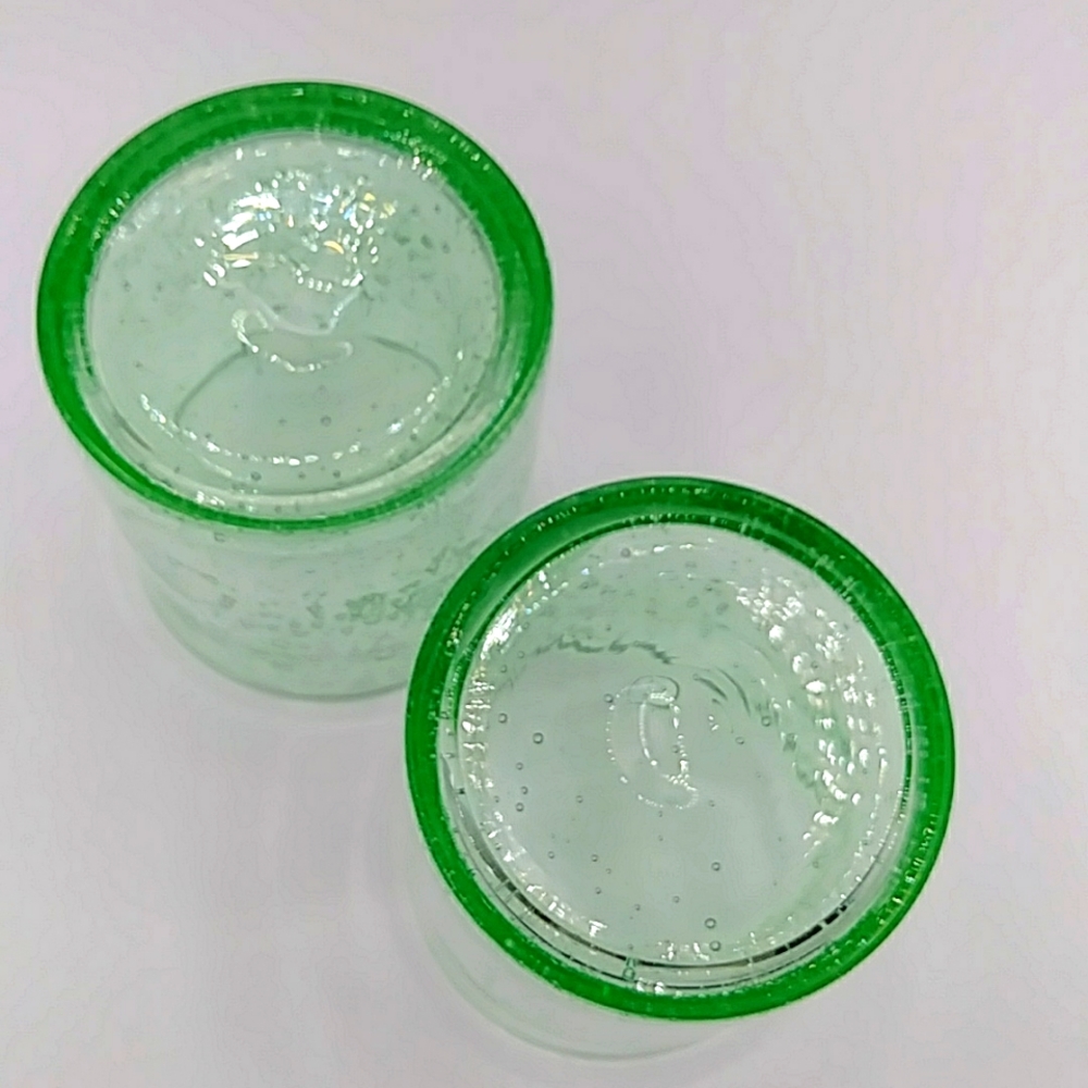 LAST 2 Highball Bubble Glasses by Artland Iris in Light Green - Picture 4 of 7